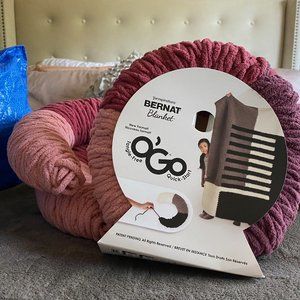 BERNAT BLANKET O'GO YARN x 3 (300G/10.5 OZ), Crochet or Knitting SHIRAZ
